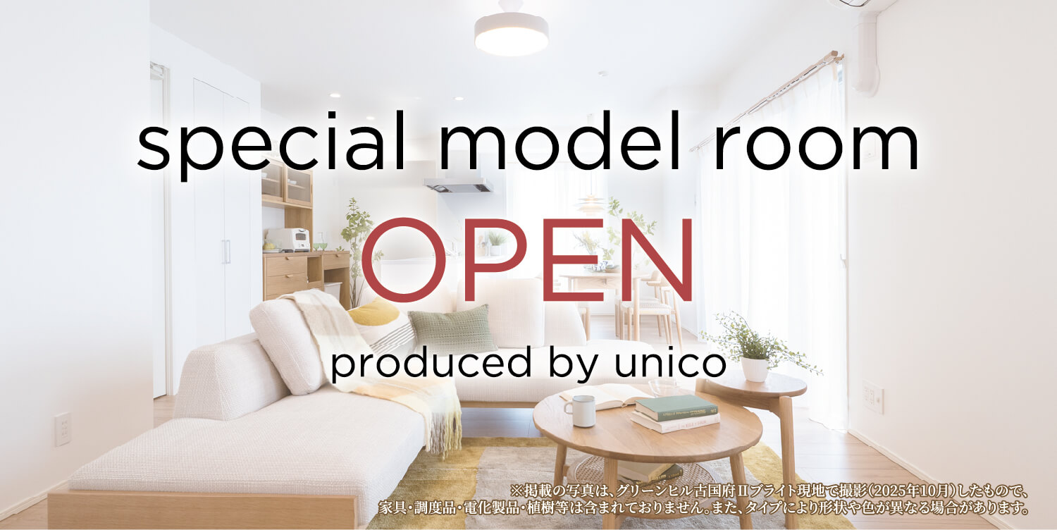 special model room OPEN produced by unico