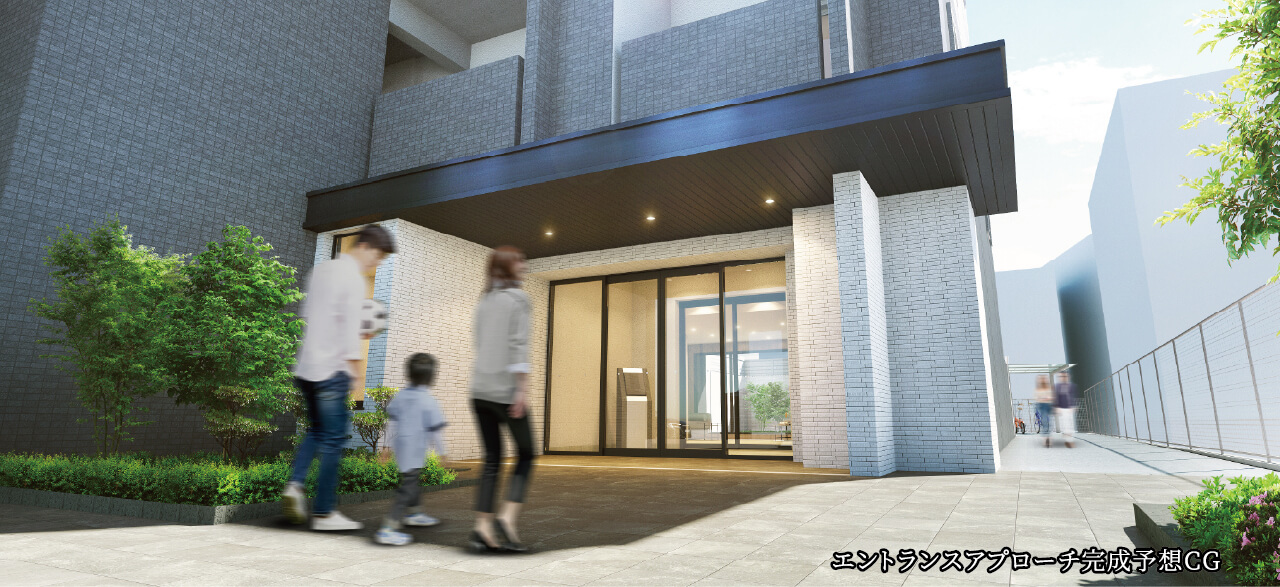 エントランスアプローチ完成予想CG